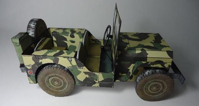How to make a paper jeep #4