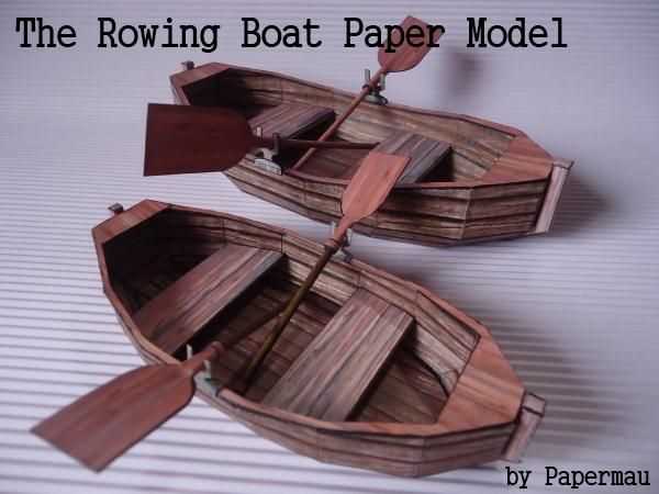PAPERMAU: The Rowing Boat Paper Model - by Papermau - Download Now!