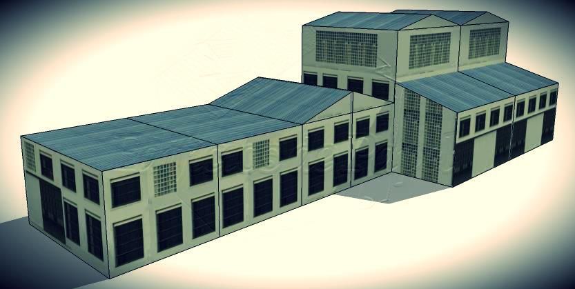 Industrial Buildings Paper Models - Series III - by Edifícios De 
