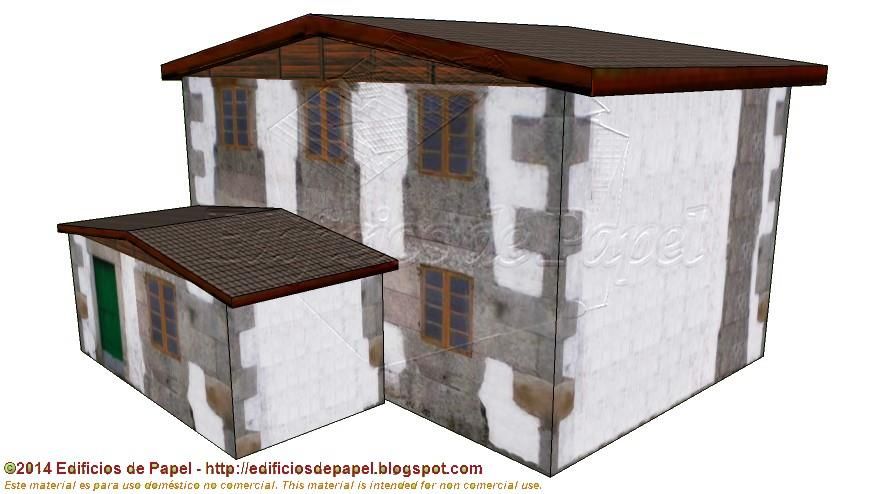 PAPERMAU: Large Cottage Paper Model In Several Scales - by Edifícios 