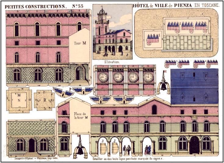 free pdf european farm houses model paper card