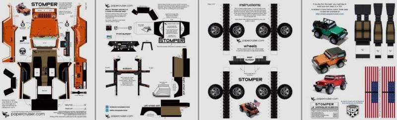 Jeep rubicon paper model #5