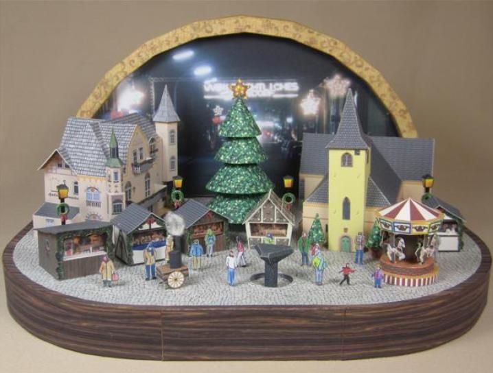 Christmas Time Mondorfer Town Diorama by Kall Boys