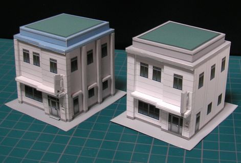 PAPERMAU: Clinic Building Paper Model In 1/150 Scale - by Hol Nice