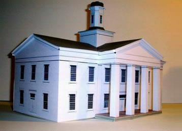 : Vandalia State House Paper Model - by Build Your Own Main Street