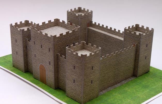 PAPERMAU: Saint Jordi Medieval Castle Paper Model - by Eme Arq Studio