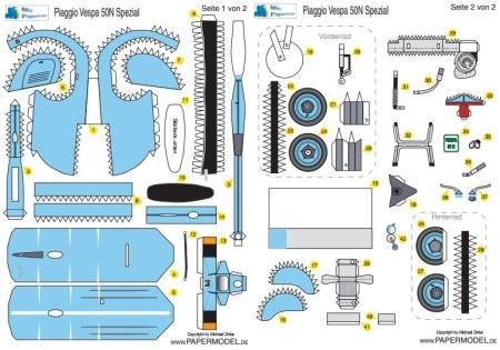 bem modelos papercraft lambretas. voce motorcycle encontrará dois legais Neste de site