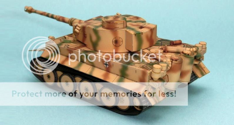 Papermau Ww2`s German Tank Tiger I Paper Model In 172 Scale By Lazy