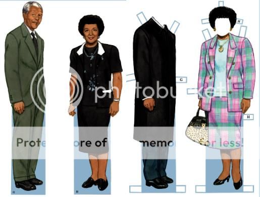 PAPERMAU: Nelson Mandela Dress Up Paper Doll - by Dover Publications