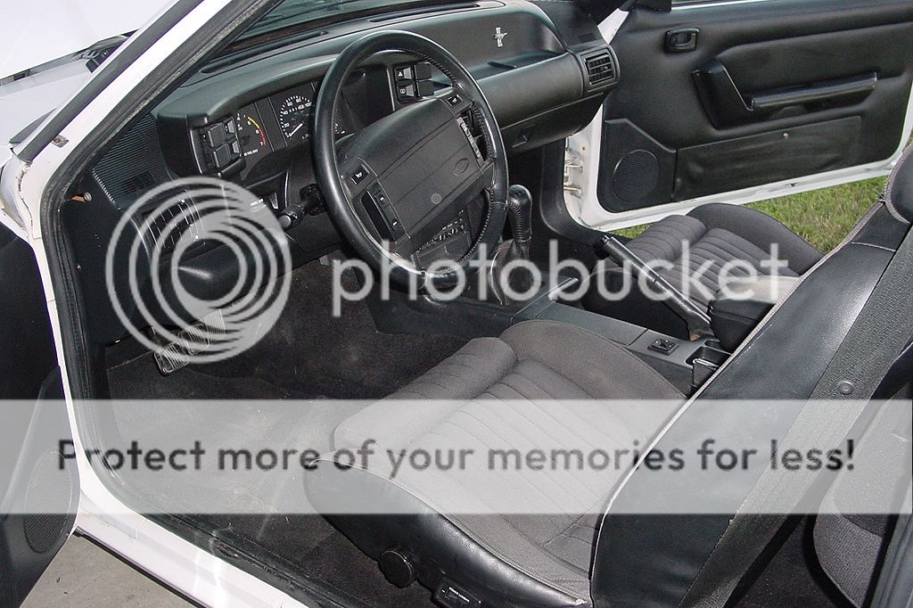 1989 Mustang Black Interior